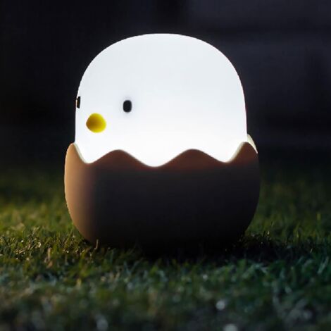 ZOLGINAH Veilleuse Enfant, Veilleuse Bébé,Veilleuse Bébé Enfant Rechargeable,Veilleuse Bébé LED,Silicone Tactile pour Éclairage de Chevet Cadeau Bebe (B-blanc) (1/5)