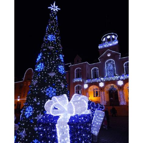 ZOLGINAH Guirlande Lumineuse, Girlande de Lumière 5M 50LED Guirlandes Lumineuses Piles Mini Led Intérieur Girlande de Lumière Decoration pour Chambre Noël Mariage Soirée Maison Jardin,Bleu [Classe éne (1/5)