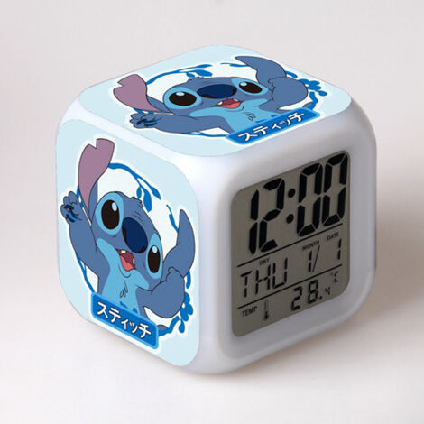 ZOLGINAH Petite Taille 3inch 8 cm,Stitch,Anime, Réveils numériques LED pour beb,Décoration de Chambre pour Les Enfants-07 (1/5)