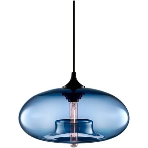 ZOLGINAH Plafond Vintage Industrial Chandelier E27 Lustres Light Lamp Colorful Eclairage de Plafond(Bleu) (1/5)