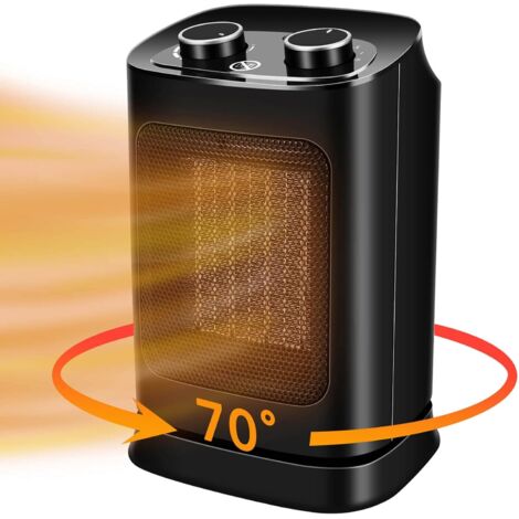 ZOLGINAH Radiateur soufflant, radiateur électrique 1800 W pour la maison, radiateur silencieux à faible consommation d'énergie pour la pièce, le bureau, 70 oscillations (1/5)