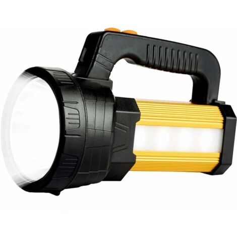 ZOLGINAH Lampe Torche LED Ultra Puissante Lampe de Poche Étanche IPX4 15000 Lumens 10000mAH Super Brillante Haute Puissance Camping Lanterne 6 Modes Longue Portée Urgence Lampe pour Ménage Randonnée C (1/5)