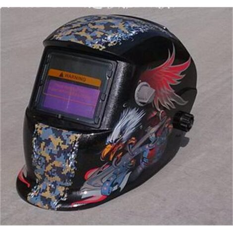 ZOLGINAH Casque de Soudure Automatique - Masque de Soudure avec 2 Lentilles et 2 Capteurs de filtre à ombre réglables DIN9-13 pour le soudage à l'arc de MIG TIG MAG [Classe énergétique A+++] (1/5)