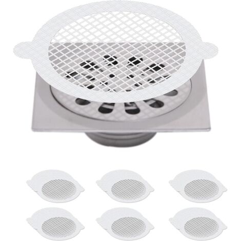 ZOLGINAH 30 Pcs Collecteur de Cheveux,Filtre Évier de Cuisine,Filtre Drain de Douche,Attrape Cheveux Douche,Filtre Cheveux Douche de Tissu Non Tissé pour évier de Douche,Douche,Baignoire(Diamètre : 9c (1/5)