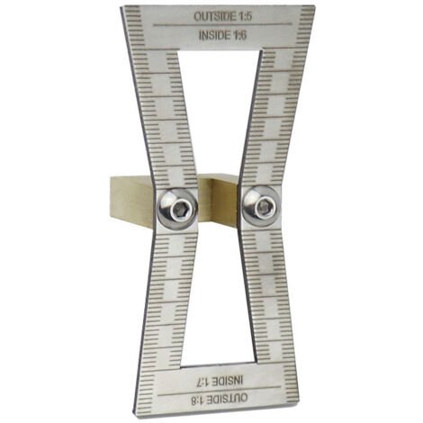 ZOLGINAH Règle de queue d'aronde de menuisier en alliage d'aluminium queue d'aronde tenon scriber queue d'aronde tenon tenon scriber jauge charpentier scriber (1/4)
