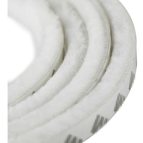 ZOLGINAH Bande de Brosse Autocollante Anti-poussière pour les Fenêtres et les Portes Mobiles 9mm x 15mm (Blanc) (1/5)