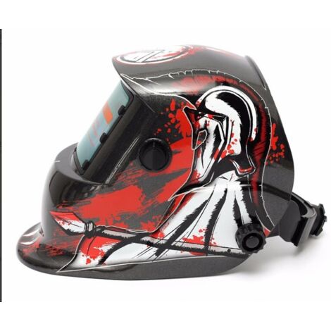 ZOLGINAH Casque de Soudure Automatique - Masque de Soudure avec 2 Lentilles et 2 Capteurs de filtre à ombre réglables DIN9-13 pour le soudage à l'arc de MIG TIG MAG [Classe énergétique A+++] (1/5)