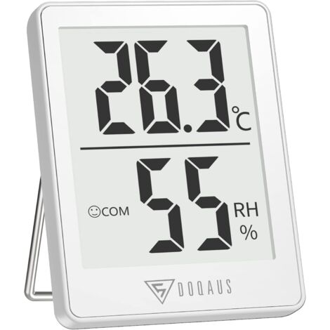 ZOLGINAH Petit Thermometre Interieur, 5s lecture Hygrometre de Haute Précision Moniteur Température et Humidité, Hygrometre Interieur Numérique pour Confort du Bureau à Domicile Thermometre de Reptile (1/5)