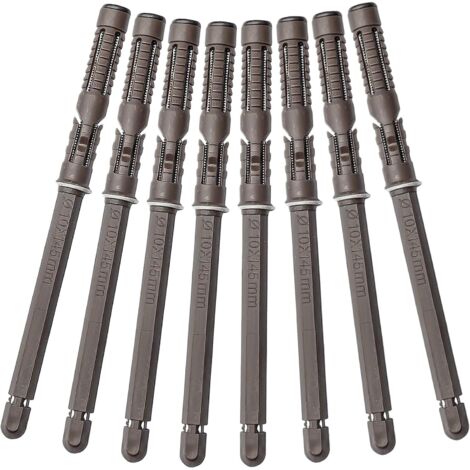 ZOLGINAH 8 Pièce Supports Étagères Flottante Dissimulé, Support d'Etagère Support Mural Invisible, Lourd Devoir Support pour DIY Etagères Murale Conseil Flottant (10x145mm) (1/5)