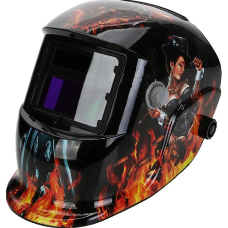 ZOLGINAH Casque de Soudure Automatique - Masque de Soudure avec 2 Capteurs de filtre à ombre réglables DIN9-13 pour le soudage à l'arc de MIG TIG MAG [Classe énergétique A+++]