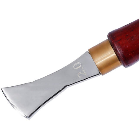 ZOLGINAH Outil de Biseautage pour Cuir, Edge Beveler pour Cuir, Outils Bricolage Cuir à la Main Maroquinerie Bordure Cuir (1/3)