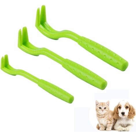 ZOLGINAH Crochet Tiques,3 Pièces Tire Tique,Pince a Tique Plastique,pour Chiens Chats Efficace Tick Removal Tool (1/5)