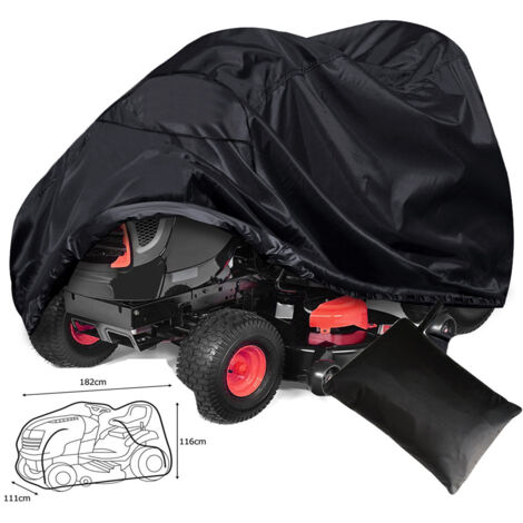 ZOLGINAH Housse Imperméable pour Tondeuse Autoportée, Housse de Tondeuse Housse de Protection pour Tondeuse à Gazon Housse de Tracteur de Pelouse en Tissu pour Extérieur Jardin Pelouse, 182cm x 111cm  (1/5)