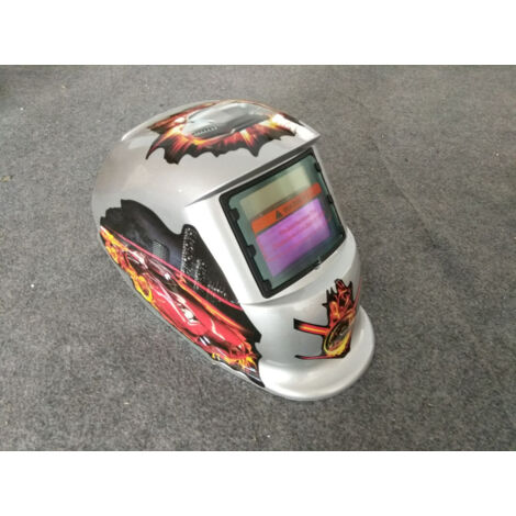 ZOLGINAH Casque de Soudure Automatique - Masque de Soudure avec 2 Lentilles et 2 Capteurs de filtre à ombre réglables DIN9-13 pour le soudage à l'arc de MIG TIG MAG [Classe énergétique A+++] (1/5)