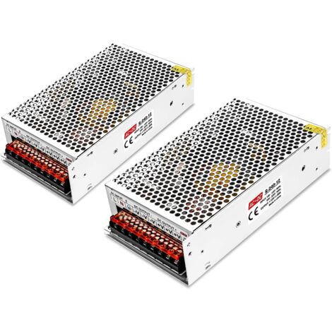 ZOLGINAH 2 Pièces 12V 20A Convertisseur, AC/DC Convertisseur de Commutation Projet LED Light Strings, Commutation Alimentation AC 100 V / 240 V DC 12V d'alimentatio Transformateur 20A (1/5)