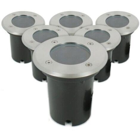 ZOLGINAH Lot de 6 Spots Encastrable de sol INOX 304 GU10 IP67