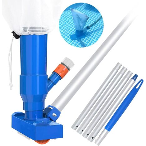 ZOLGINAH Aspirateur Piscine, Mini Aspirateur à Jet pour Piscine Nettoyeur de Piscine Kit de Nettoyage Piscine Hors Sol Outillage Aspirateur Piscine Portable pour Feuilles Terre et Sable