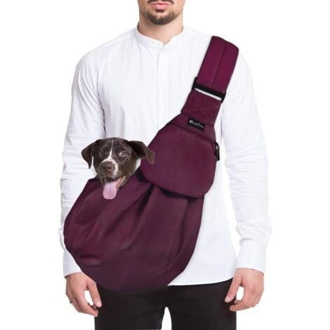 ZOLGINAH Sac de Transport pour Chien, Sac à Bandoulière Mains Libres pour Petit Animal de Compagnie avec Sangle Réglable, Adapté au Transport de Petits Animaux de Compagnie en Voyage en Plein Air (1/5)