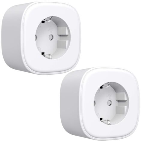 ZOLGINAH Prise Connectée (Type F), Refoss Prise Intelligente Compatible avec Alexa et Google Home, 16A Prise Électrique avec Commande Vocale, Contrôle à Distance et Fonction de Temps via APP eHomelife (1/5)