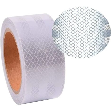 ZOLGINAH Ruban Réfléchissant, 10M x 5cm Autocollants Réfléchissants Imperméables, Bande de Sécurité Auto-adhésive pour Camion de Voiture remorque de Camping Car équilibre poussettes Casques (1/5)