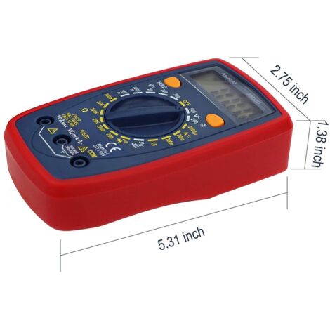 ZOLGINAH Numérique Portable, Testeur Électrique Multifonctions 2000, Multimètre Digital, Voltmètre, Ampèremètre, Ohmmètre, Testeur de Tension AC/DC, Courant DC, Résistance, Continuité, Diode (1/5)