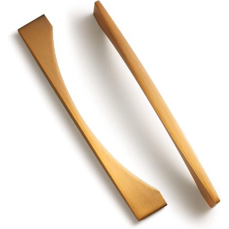 ZOLGINAH 10pcs poignee de meuble cuisine poignée meuble poignée meuble en T Bar poignée de porte (Hole distance 128mm, Café) (1/5)