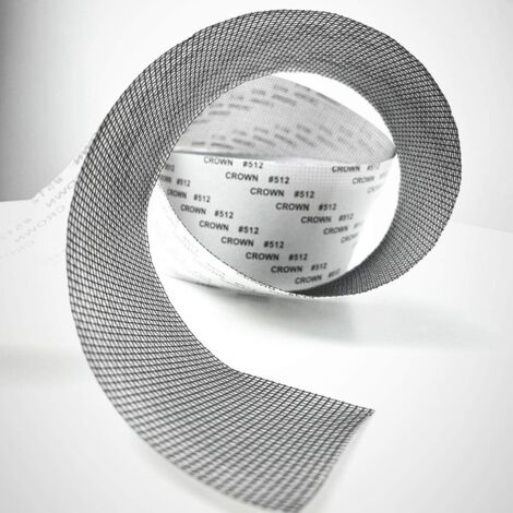 ZOLGINAH 2 Rouleaux Réparation de fenêtres et moustiquaires, Ruban adhésif moustiquaire pour fenêtres, Ruban à mailles en tissu de fibre de verre avec joint adhésif résistant à l'eau 5cm x 200cm (1/5)