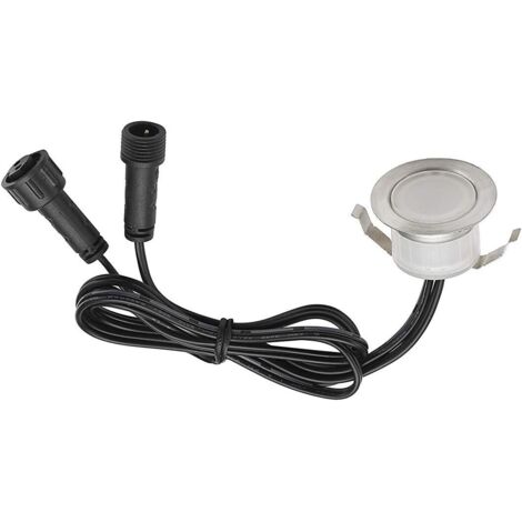 ZOLGINAH Spot à Encastrable Lampe de sol-Lumière (Blanc Froid) étanche IP67 DC12V 0.6W Ø31mm-éclairage pour terrasse, patio, chemin, mur, jardin, décoration, intérieur et extérieur, 1 pièces (1/5)