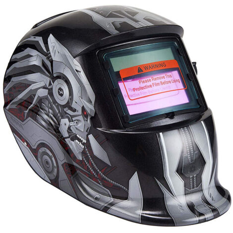 ZOLGINAH Casque de Soudure Automatique - Masque de Soudure avec 2 Lentilles et 2 Capteurs de filtre à ombre réglables DIN9-13 pour le soudage à l'arc de MIG TIG MAG [Classe énergétique A+++] (1/5)