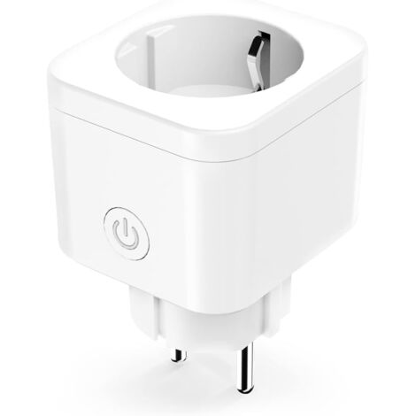 ZOLGINAH Prise Connectée Mini (Type F), Prise Intelligente Compatible avec Alexa et Google Home, Prise Programmable, Lot de 1 Prise WiFi avec Contrôle à Distance, Contrôle Vocal et Fonction de Temps (1/5)