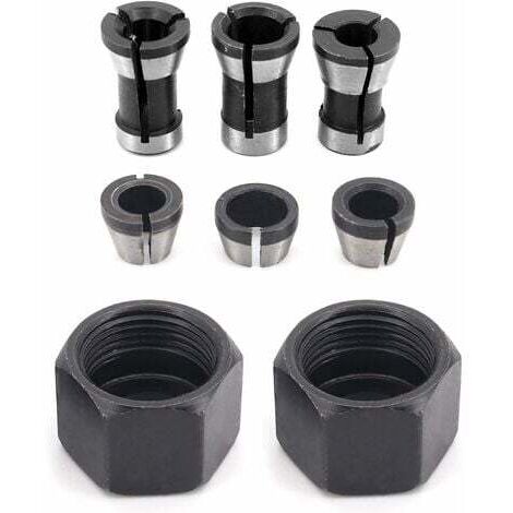 ZOLGINAH Tête de Mandrin, Mandrin de perceuse,6 mm 6.35 mm 8 mm Tête adaptateur Convertisseur, 6 Pièces (1/5)