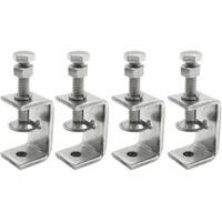 4 Pièces Serre Joints C 30mm, Pince C Acier Inoxydable 304 Réglable Plage de Serrage 0-25mm pour Soudage Charpentier Montage Domestique, l'Ébénisterie