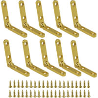 Bisagras de aleación para puertas de armarios, mini bisagras ocultas para muebles, accesorios de herrajes de madera para el hogar, ideales para organizadores de cajones de armarios, paquete de 10 unid