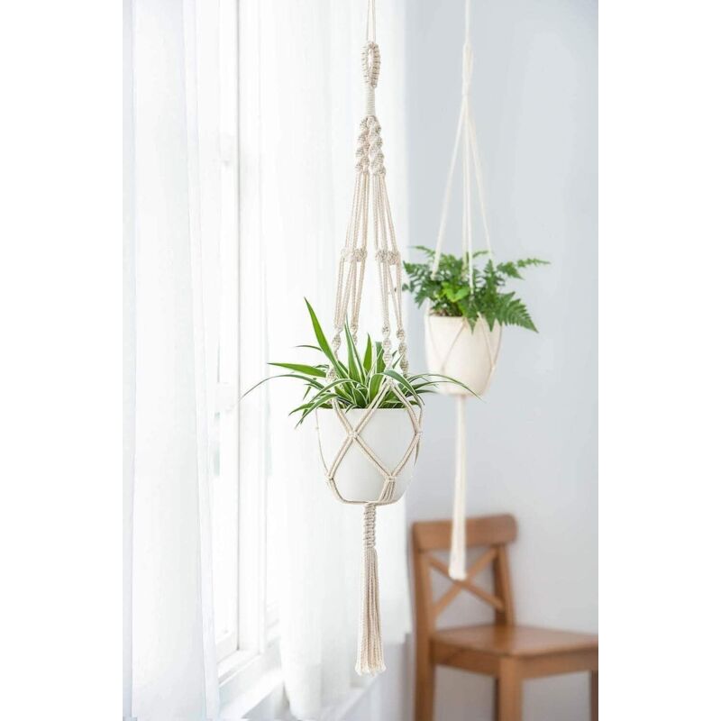 Artevasi Cintres Pour Plantes En Macramé, Pot De Fleurs Mural