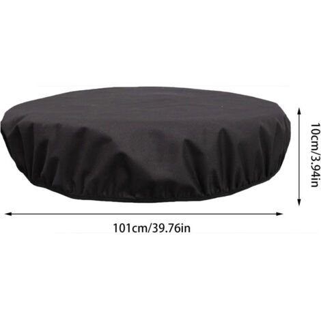 Housse De Protection Brasero Rond 86,4 Cm – Imperméable, Anti-Poussière, Oxford Renforcé Avec Cordon Réglable