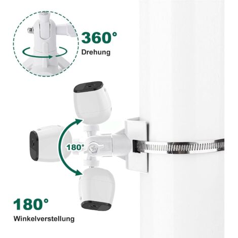 Support Mural Pour Caméra Avec Vis 1/4", Orientable À 360°, Compatible ...