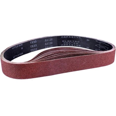 Bande Abrasive 50 X 686 Mm, Bandes Abrasives Mixte (3x Grains 80/120/150/240/400) Pour Ponceuses À Bande(15 Pièces ) (1/5)