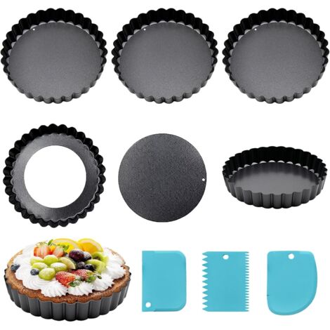 Lot De 14 Moules à Tartelettes En Fer Blanc – 12 Cm – Matériel De Pâtissier Vintage