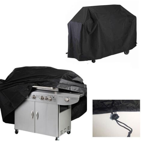 Housse De Mobilier De Jardin pour Barbecue , Tissu Oxford Robuste avec Boucle Coupe-Vent, Housse De Barbecue Anti-Poussière, Imperméable Et Solaire (Noire) - XXS（80x66x100cm） (1/5)