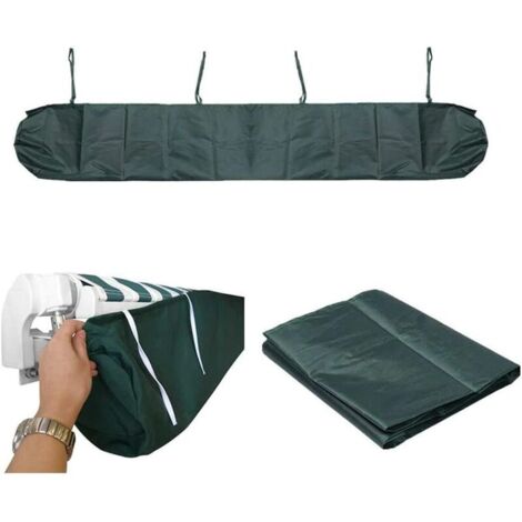 De Terrasse De Rangement Housse Auvent Verser/Abri/Tonnelle - Protection La Neige Anti-poussiere en Imperméable étanche Contre Hiver, Jardin De Auvent Verser (Vert,5m) (1/5)