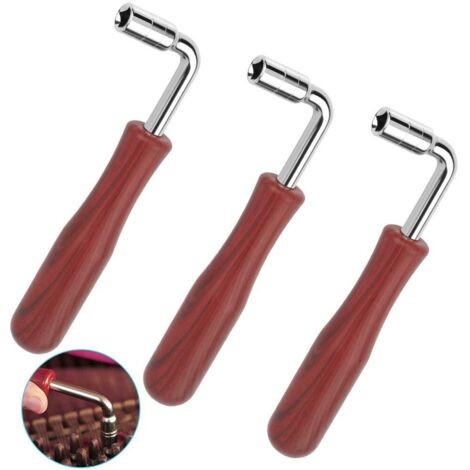 Clé d'Accord 3 Pcs Marteau d'Accordeur en Forme L pour Piano Outil de Réglage Clé d'Accordage Professionnelle pour Accorder Piano (1/5)