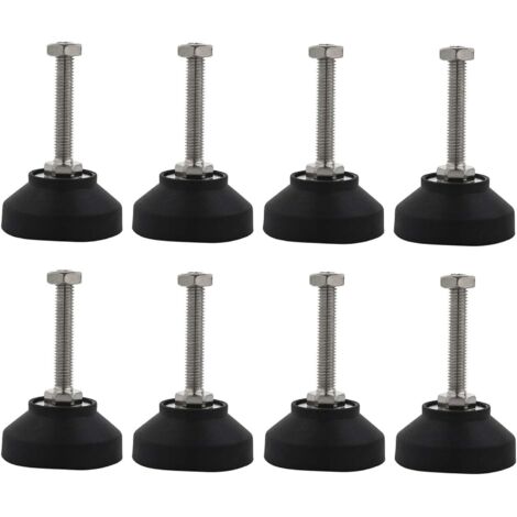 Pieds Ajustables Niveleurs Nivellement Réglables Meubles Garde Vis de Réglage M8 Meuble Réglable Mise Pieds de Nivellement Pied de Nivellement à Visser pour Meubles Pieds et Machines Capacité 8 Pièces (1/5)