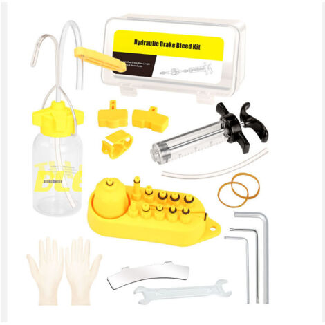 Kit de Purge de Frein de Vélo Pour Ez Shimano Tektro Magura Professionnel Hydraulique Frein à Disque Huile Outils de Purge Ensemble d'Outils Kit de Disque Hydraulique de Vélo (1/3)