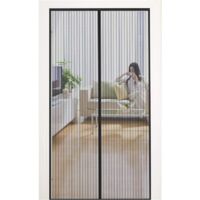 Moustiquaire porte Magnétique Moustiquaire sur Mesure de Porte,Rideau de Porte Antimoustique, pour Couloirs, Portes, Patio.Facile à installer le joint d'étanchéité (95cmx210cm, Rayure)