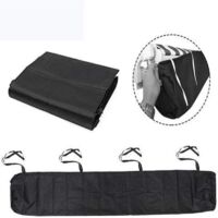 De Terrasse De Rangement Housse Auvent Verser/Abri/Tonnelle - Protection La Neige Anti-poussiere en Imperméable étanche Contre Hiver, Jardin De Auvent Verser (Noir,2m)