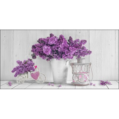 Lupia - Quadro su tela canvas DEEP 100X180 PURPLE FLOWER (1/3)