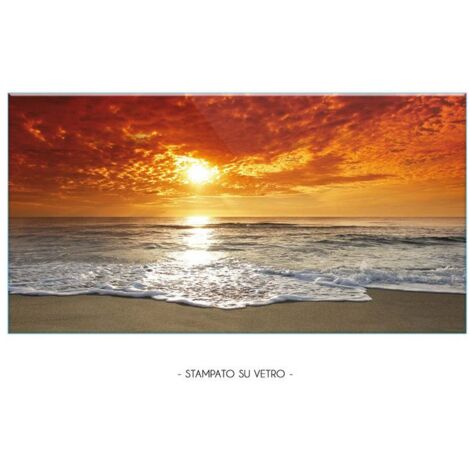 Lupia - Quadro Moderno Stampa su Vetro Temperato GLASS L'IMMENSO  Alta Definizione e Lucentezza di Colori  Design Elegante per Soggiorno, Camera, Ufficio  Facile da Appendere, 73x139 cm, Vetro (1/4)