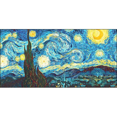 Lupia - Quadro su tela canvas DEEP 100X180 NOTTE STELLATA (1/3)