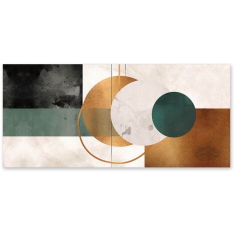 Lupia - Quadro moderno su Tela Canvas DEEP 65x143 cm MINIMALISM, Tela Cotone, Stampa, Made in Italy, Telaio in Legno, casa, soggiorno, capezzale camera da letto, hotel, ufficio