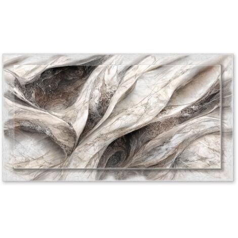 Lupia - Quadro moderno su Tela con Cornice stampata, NEWEXT 75x135 cm FLUID MIX, stampa tela in cotone e cornice legno mdf, soggiorno, camera da letto, cucina, ufficio (1/4)